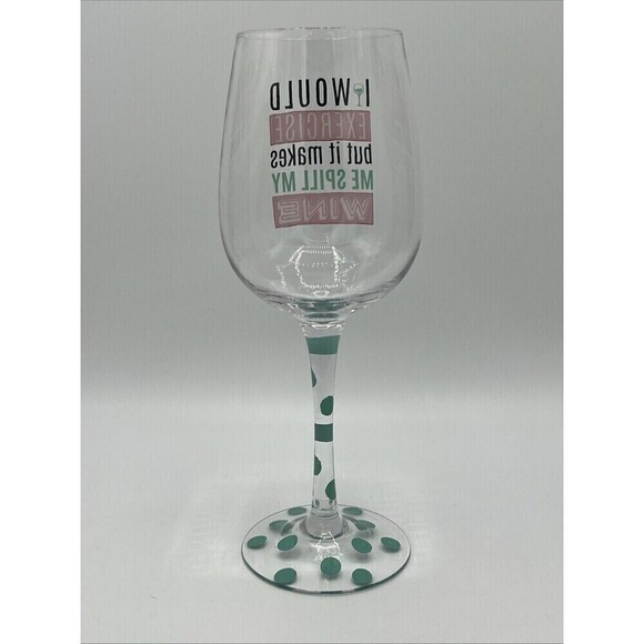 NO SPILLED WINE Wine Glass - Picture 6 of 6
